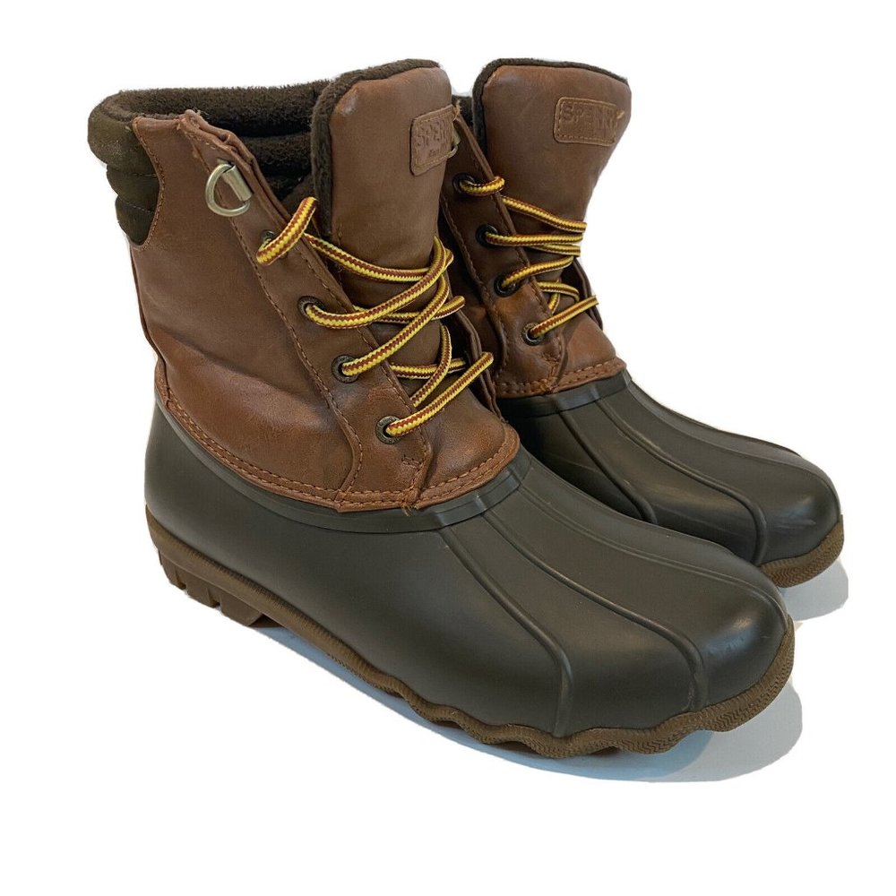 Sperry Top-Sider Avenue Duck Boot Boys Size 5/Womens 7 Tan/Brown Weather Boot